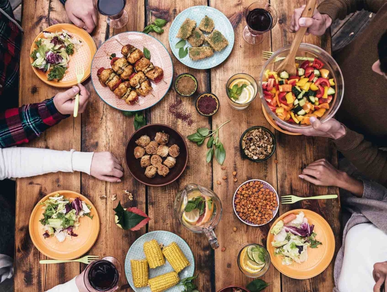 plant based food diner